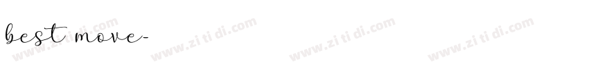 best move字体转换